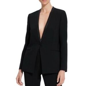 Theory Blazer Clean Tux Jacket Admiral Crepe